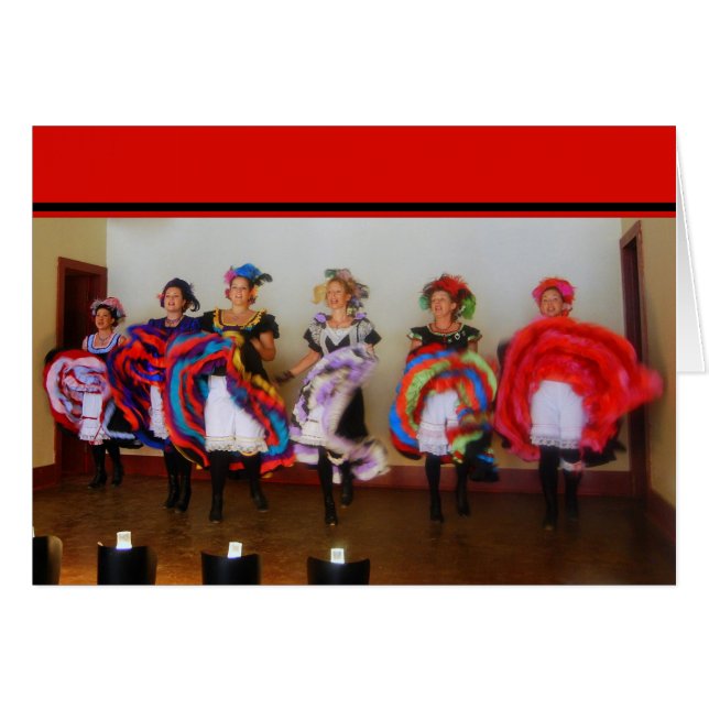 Dance Hall Girls Card (Front Horizontal)