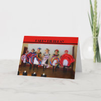 Dance Hall Girls Happy Birthday Card