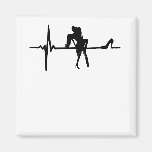 Dance Heart Beat with Stiletto She Magnet (Front)