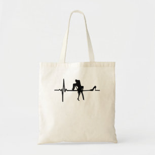 Dance Heart Beat with Stiletto She Tote Bag