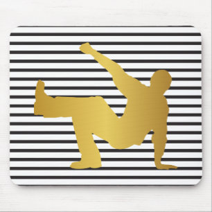 Dance Hip Hop Break Dance Modern Stripes Mouse Pad