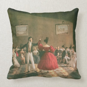 Dance in a Salon in Buenos Aires, c.1831 (w/c on p Cushion
