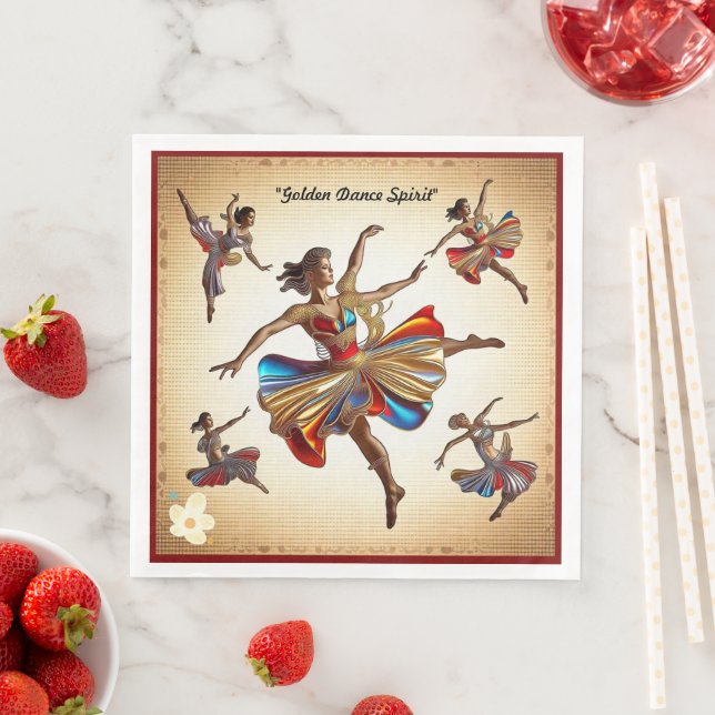 "Dance in Bloom" Napkin (Insitu)