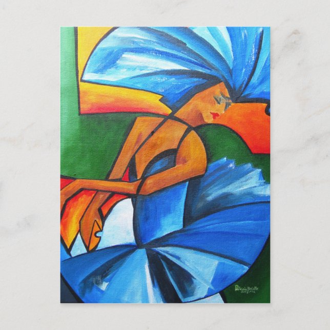 Dance in blue 2008 postcard (Front)