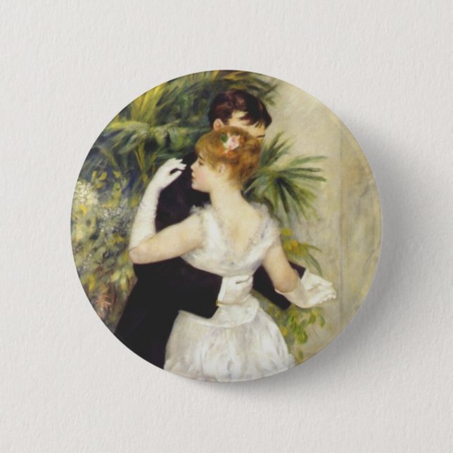 Dance in the City by Renoir 6 Cm Round Badge (Front)