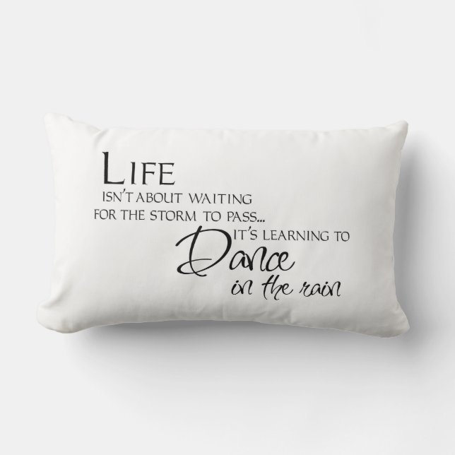Dance in the Rain Lumbar Cushion (Front)