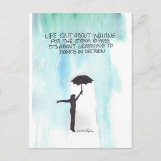 Dance In The Rain Postcard