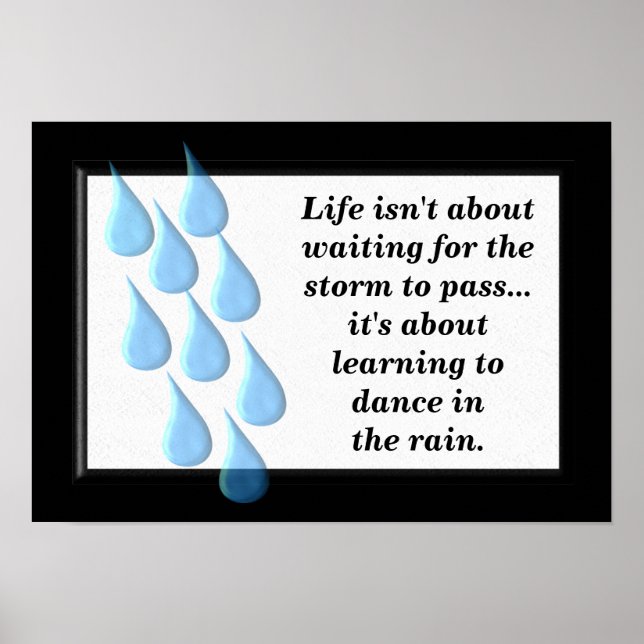 Dance in the rain poster (Front)