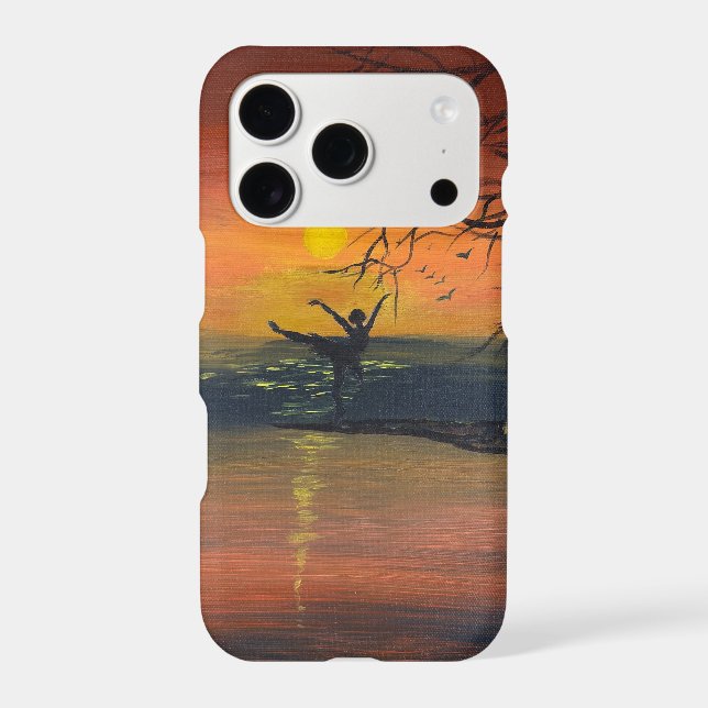     Dance in the Sunset Glow | handmade artwork  (Back)