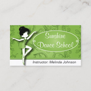 Dance Instructor    Ballet Dancer   Ballerina Business Card