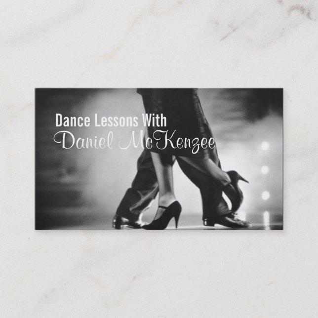 Dance Instructor Business Card (Front)
