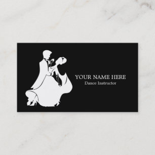 Dance Instructor Business Card Template