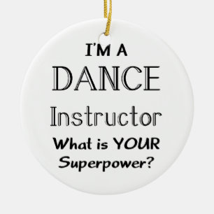 dance instructor ceramic tree decoration