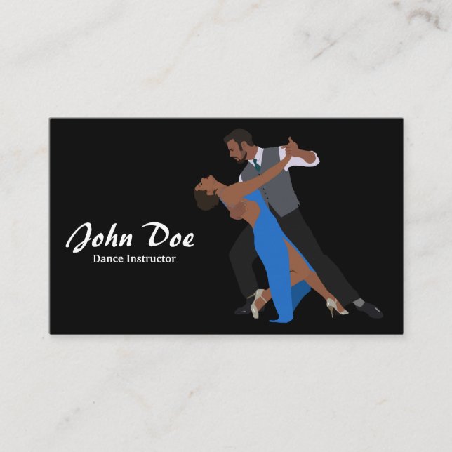 Dance Instructor Latin B Business Card (Front)