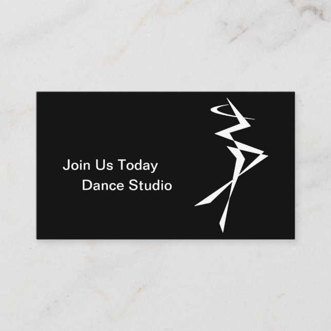 Dance Instructor,school,Performer Business Card (Front)