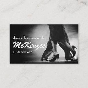 Dance, Instructor, Studio Lessons Business Card