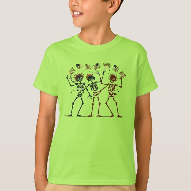"Dance Into Style with Patriotic Vibes!" T-Shirt (Front)