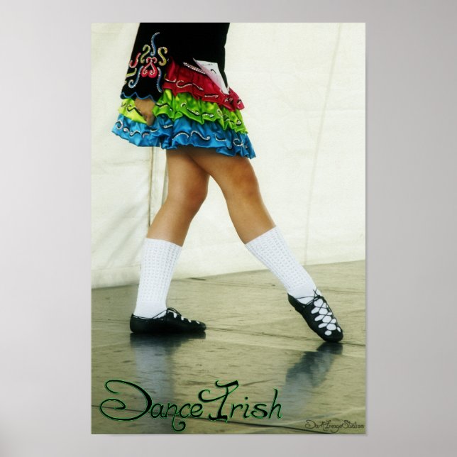 Dance Irish (green) Print (Front)