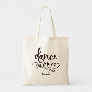 Dance is Music Made Visible Personalised Tote Bag
