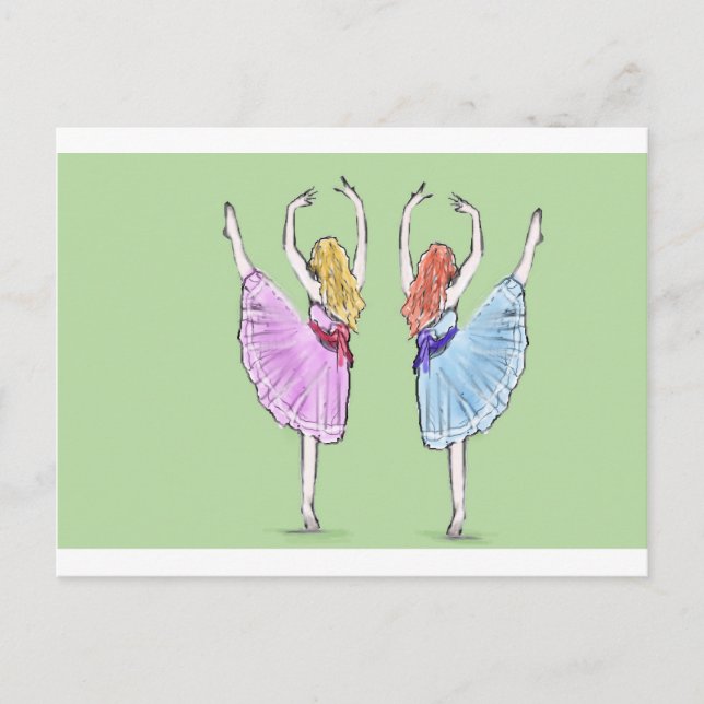 Dance is poetry in motion postcard (Front)