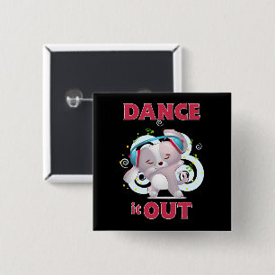 Dance It Out Stress Release  15 Cm Square Badge