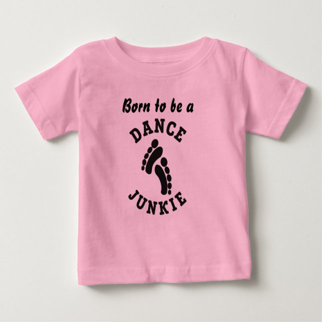 Dance Junkie Toddler Ruffle Tee (Front)