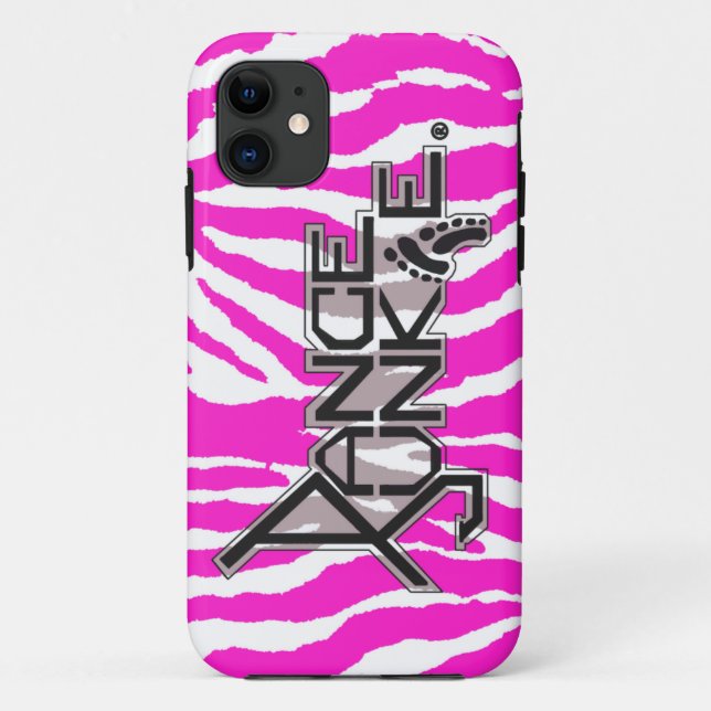 Dance Junkie Zebra iPhone Case (Back)