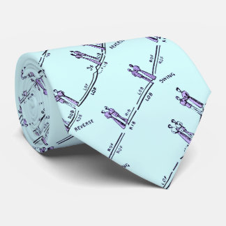 Dance Lessons Neck Tie (Blue)