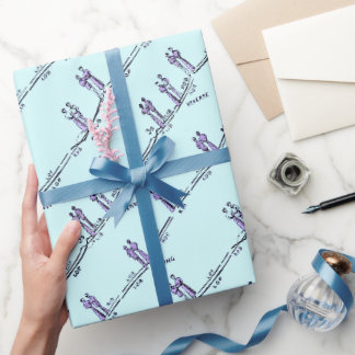 Dance Lessons Wrapping Paper (Blue)