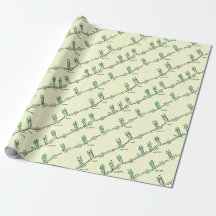 Dance Lessons Wrapping Paper (Yellow)