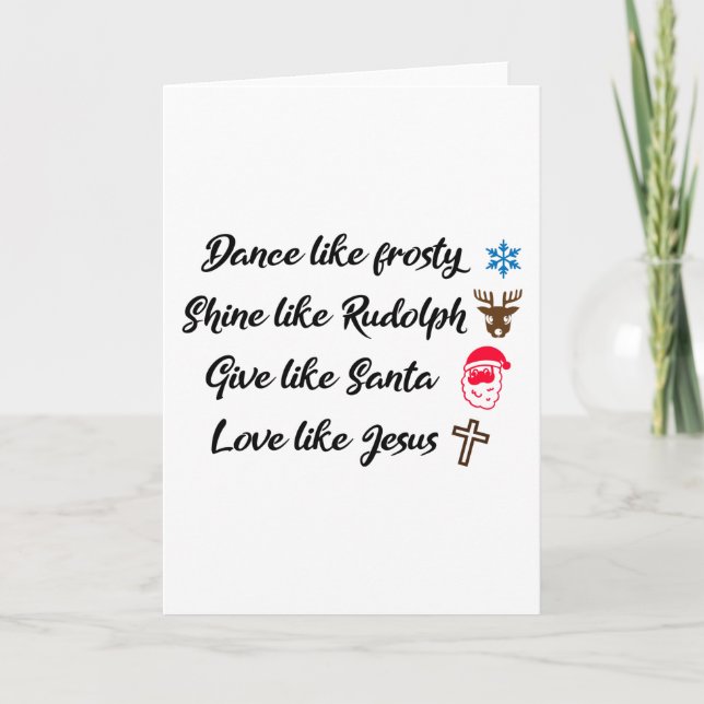 Dance Like Frosty Card (Front)