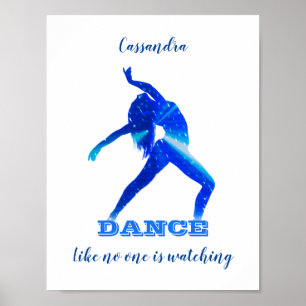 Dance Like no one is Watching Abstract Poster