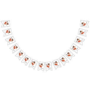 Dance like nobody is watching Pug Girl    Bunting