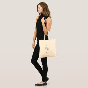 Dance Line Art Tote Bag