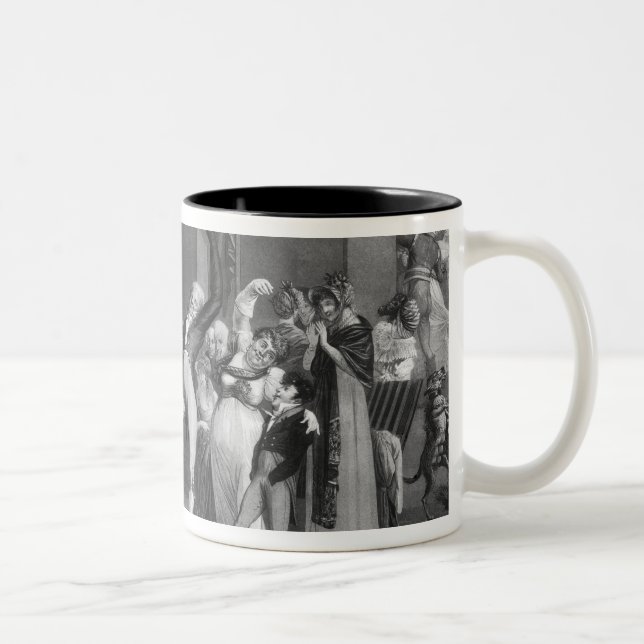 Dance mania, 1809 Two-Tone coffee mug (Right)