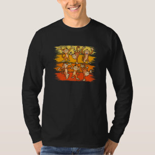 Dance Monkey For Men Women Animal Retro Vintage T-Shirt