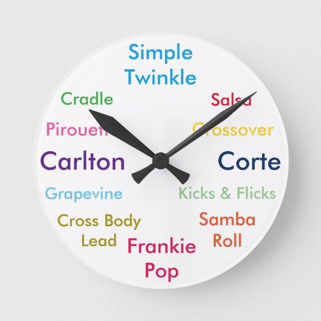 Dance Moves Clock (Front)