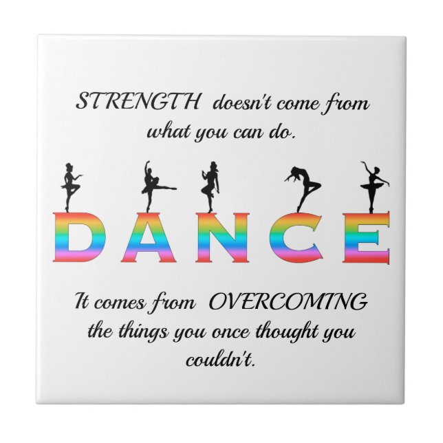 Dance, multi-colored ceramic tile (Front)