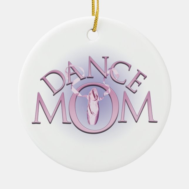 Dance Mum Ceramic Ornament (Front)
