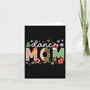 Dance Mum Christmas Dancer Mum Xmas Party Card