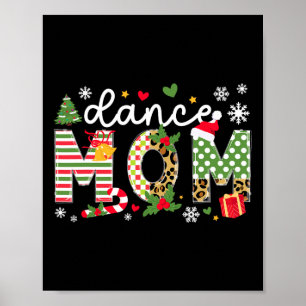 Dance Mum Christmas Dancer Mum Xmas Party Poster