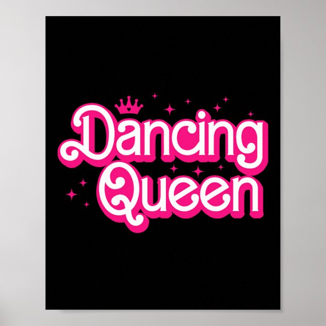 Dance Mum Dancing Queen Dancing 70s Disco Bachelor Poster (Front)