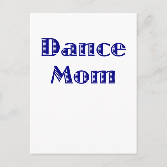 Dance Mum Postcard (Front)