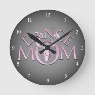 Dance Mum Round Clock