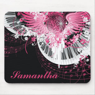 Dance Music Disco Ball Piano Personalised Mousepad