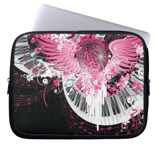 Dance Music Disco Laptop Sleeve Protective Case (Front)