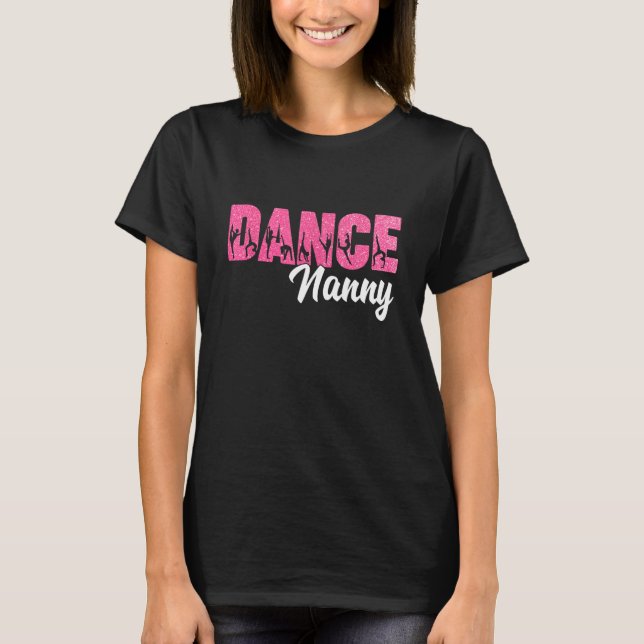 Dance Nanny Of A Dancer Nanny Dancing Leopard Moth T-Shirt (Front)