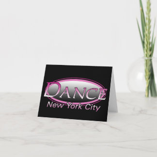 Dance New York City Logo BLANK Note Card