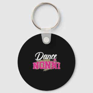 Dance nonni leopard funny dancing nonni mother's key ring