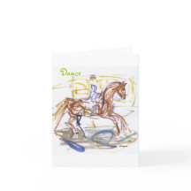 "Dance" note cards. Horse and Rider watercolor